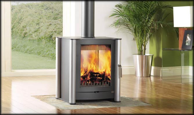 The Edinburgh Wood Burning Stove With Double  Doors